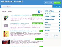 Tablet Screenshot of ahmedabadclassifieds.in